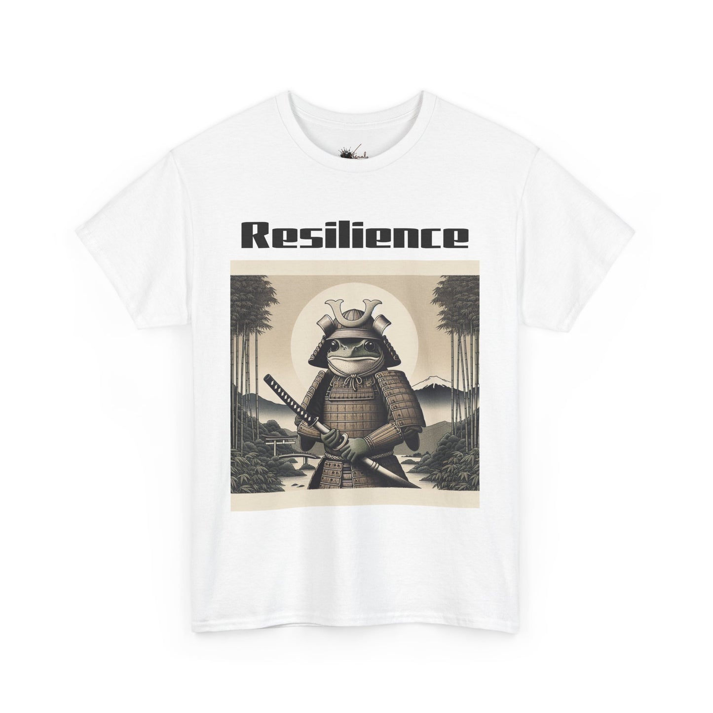 Samurai Resilience Unisex Heavy Cotton Tee | Motivational Graphic Shirt