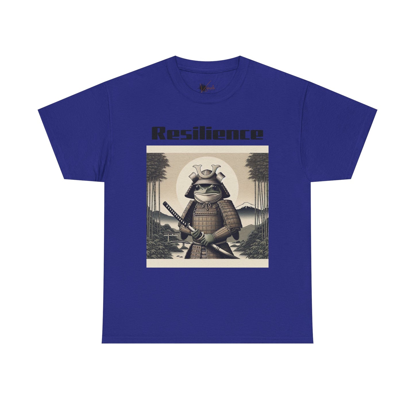 Samurai Resilience Unisex Heavy Cotton Tee | Motivational Graphic Shirt