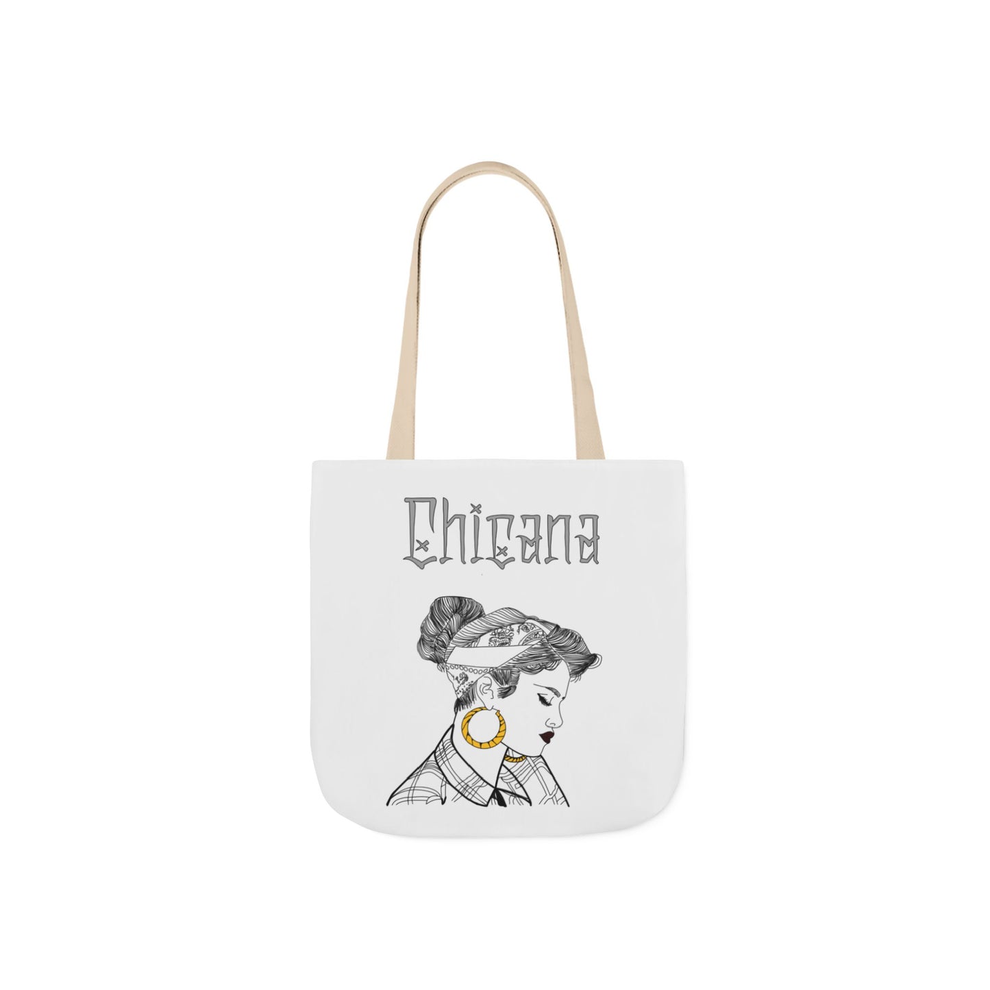 Chicana Canvas Tote Bag - Stylish Eco-Friendly Carryall for Fashion Lovers, Art Enthusiasts, Gifts for Her, Everyday Use