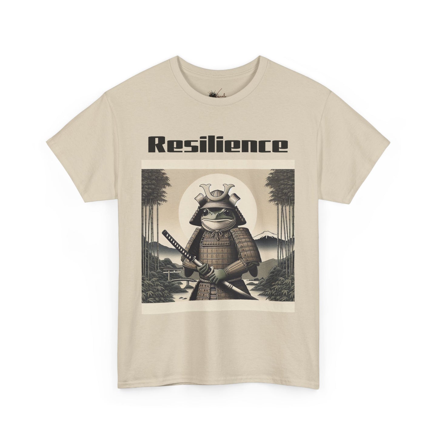 Samurai Resilience Unisex Heavy Cotton Tee | Motivational Graphic Shirt