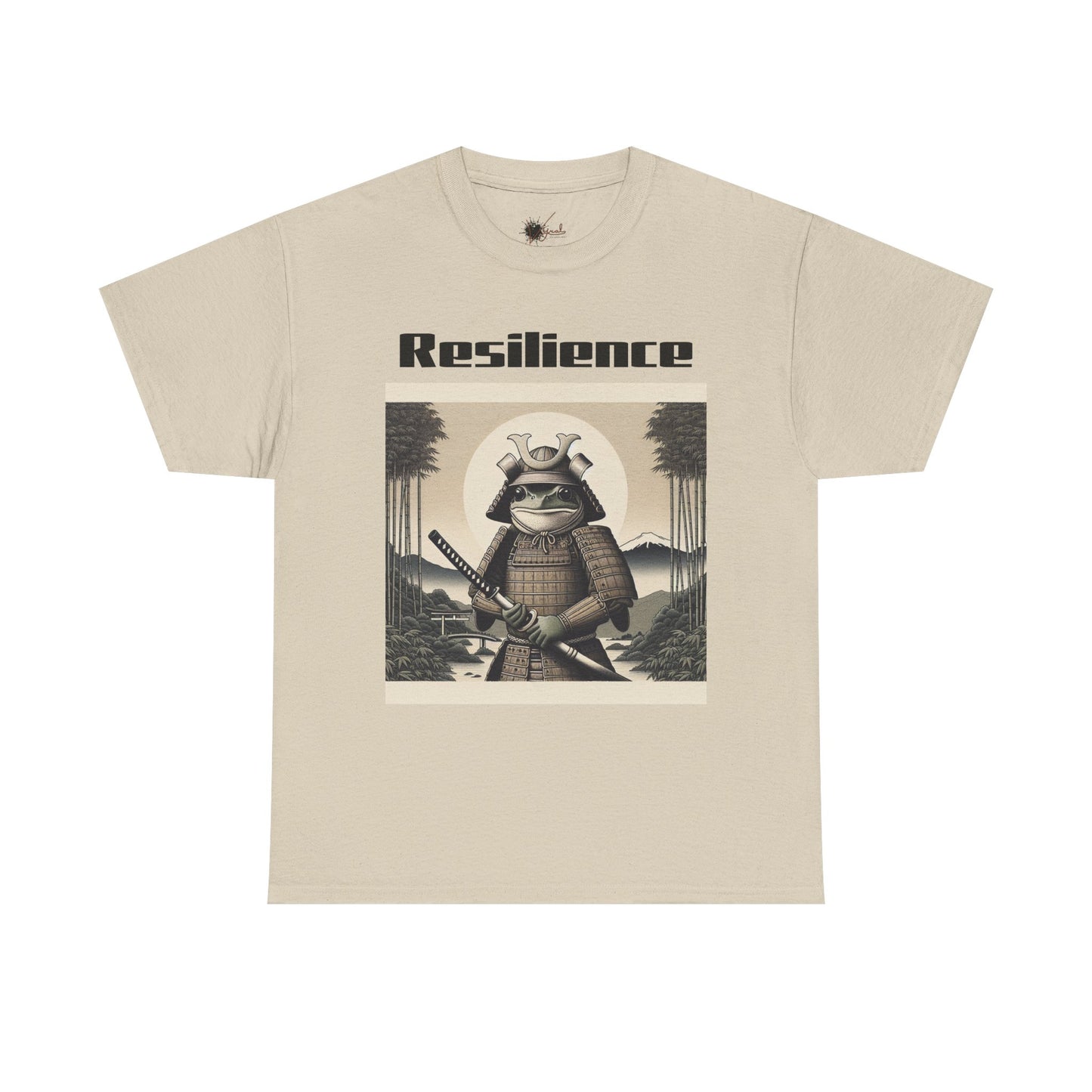 Samurai Resilience Unisex Heavy Cotton Tee | Motivational Graphic Shirt