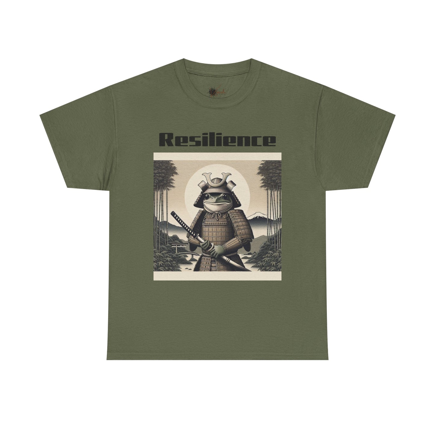 Samurai Resilience Unisex Heavy Cotton Tee | Motivational Graphic Shirt