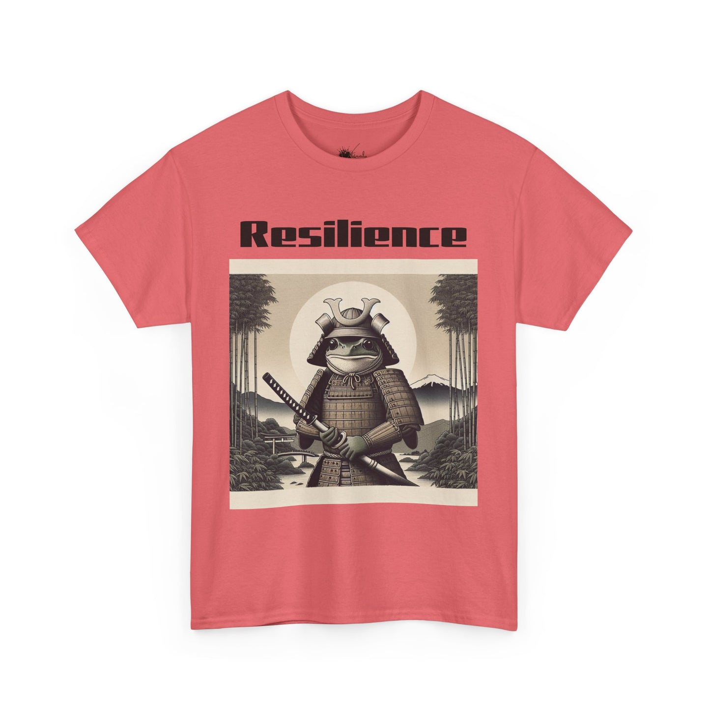 Samurai Resilience Unisex Heavy Cotton Tee | Motivational Graphic Shirt