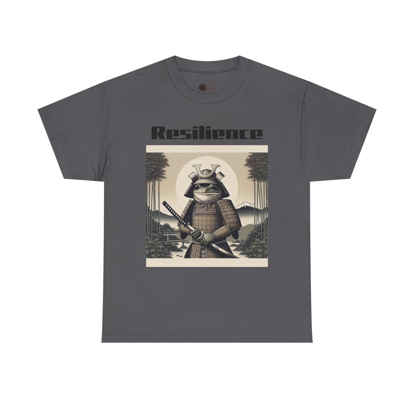 Samurai Resilience Unisex Heavy Cotton Tee | Motivational Graphic Shirt