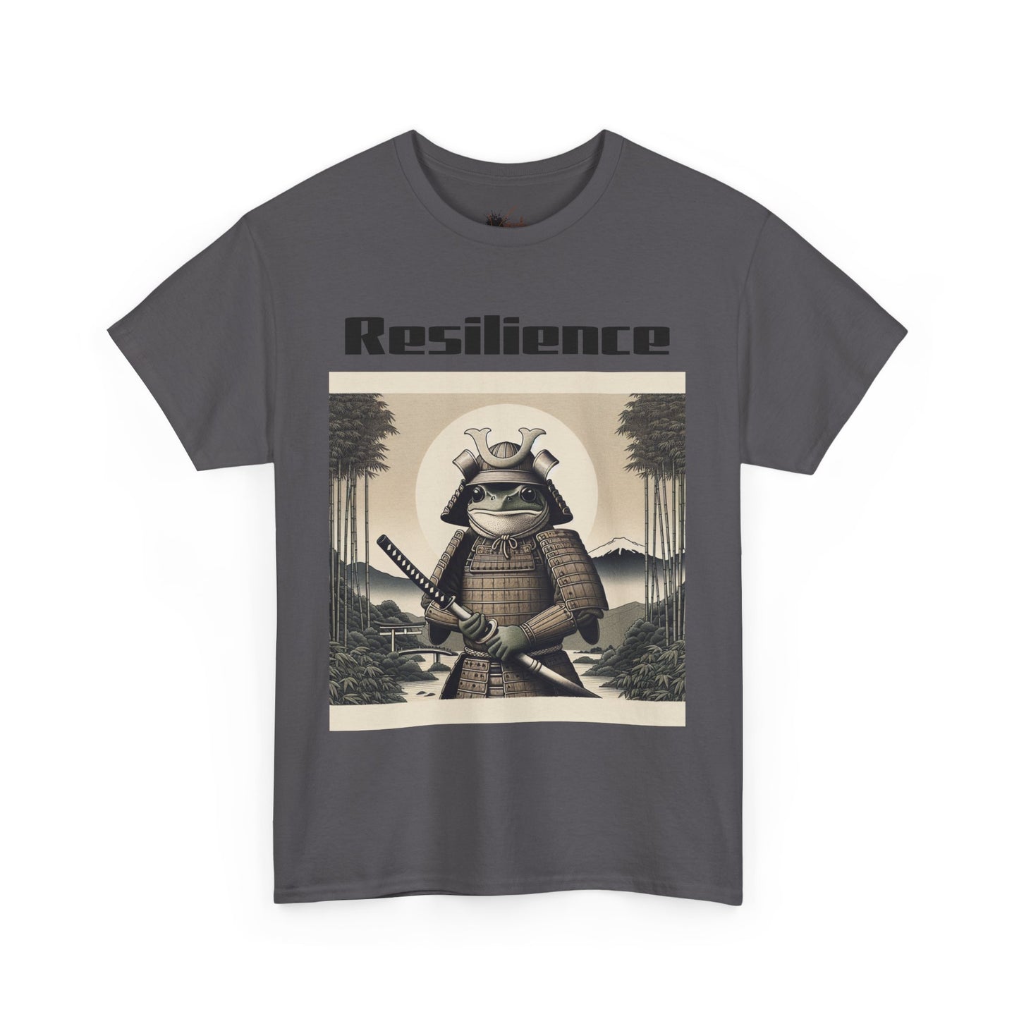 Samurai Resilience Unisex Heavy Cotton Tee | Motivational Graphic Shirt