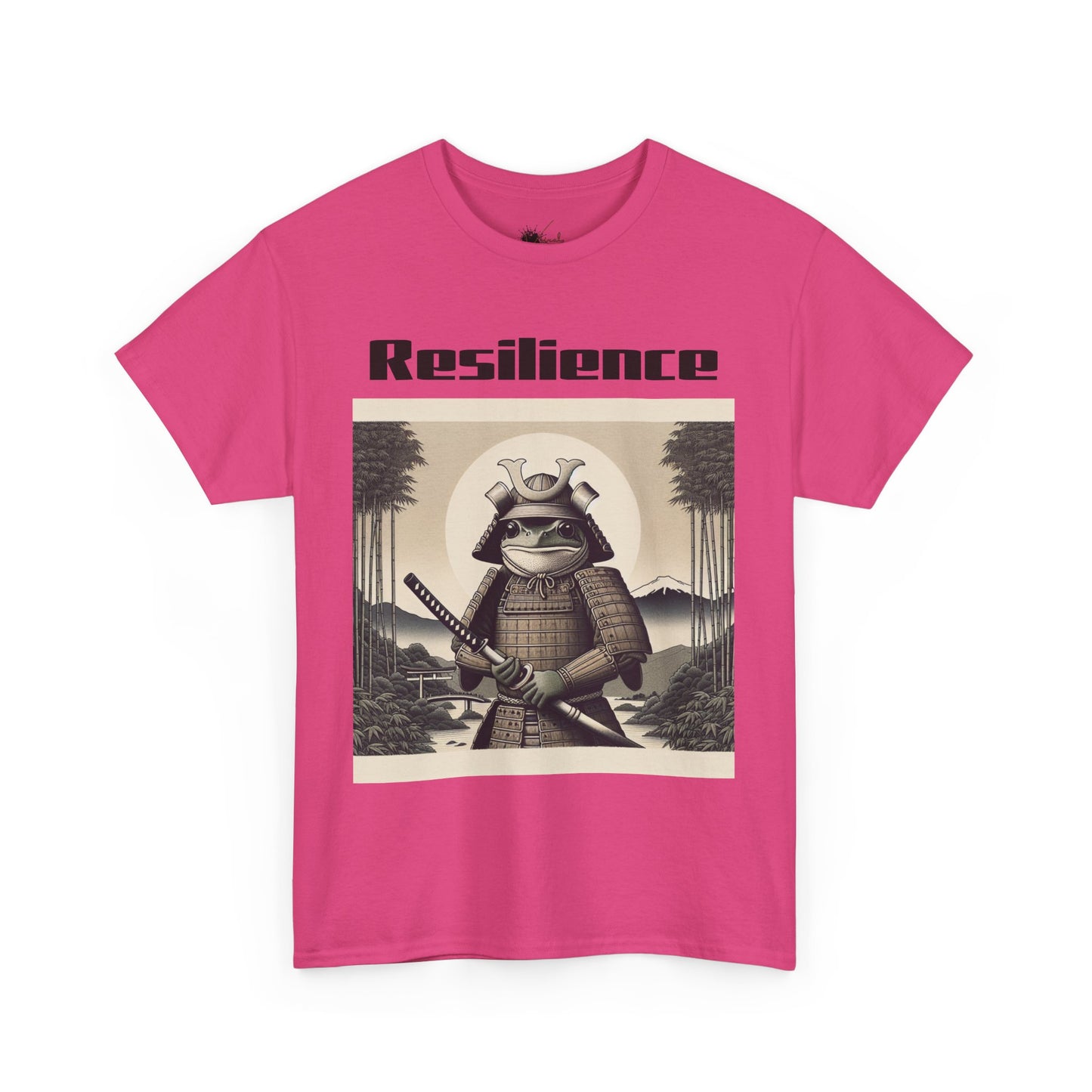 Samurai Resilience Unisex Heavy Cotton Tee | Motivational Graphic Shirt