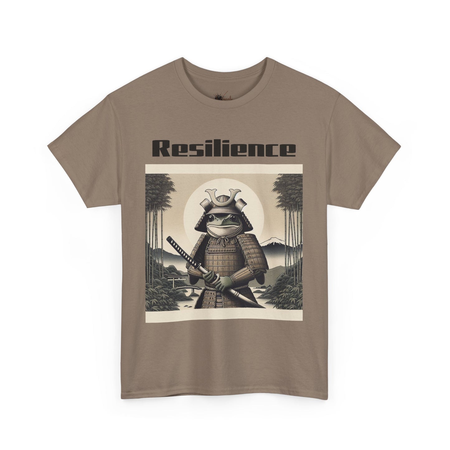Samurai Resilience Unisex Heavy Cotton Tee | Motivational Graphic Shirt