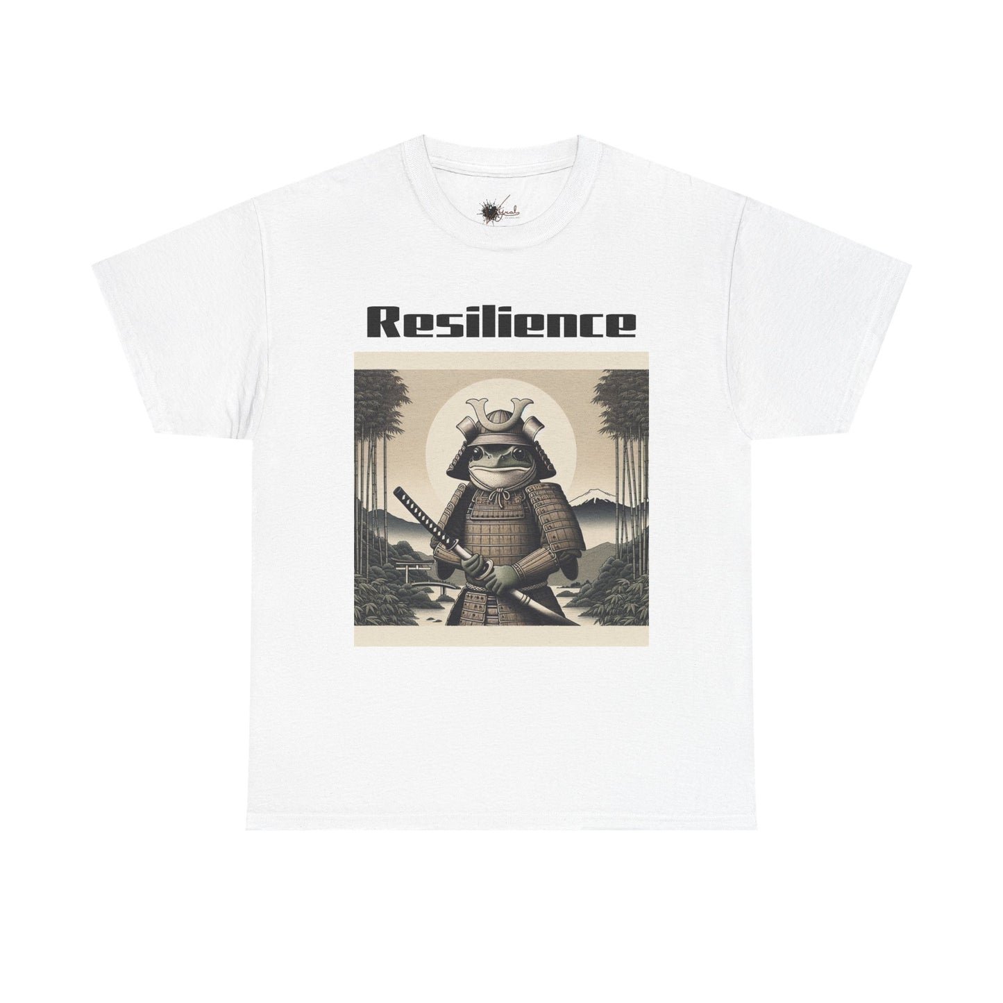 Samurai Resilience Unisex Heavy Cotton Tee | Motivational Graphic Shirt