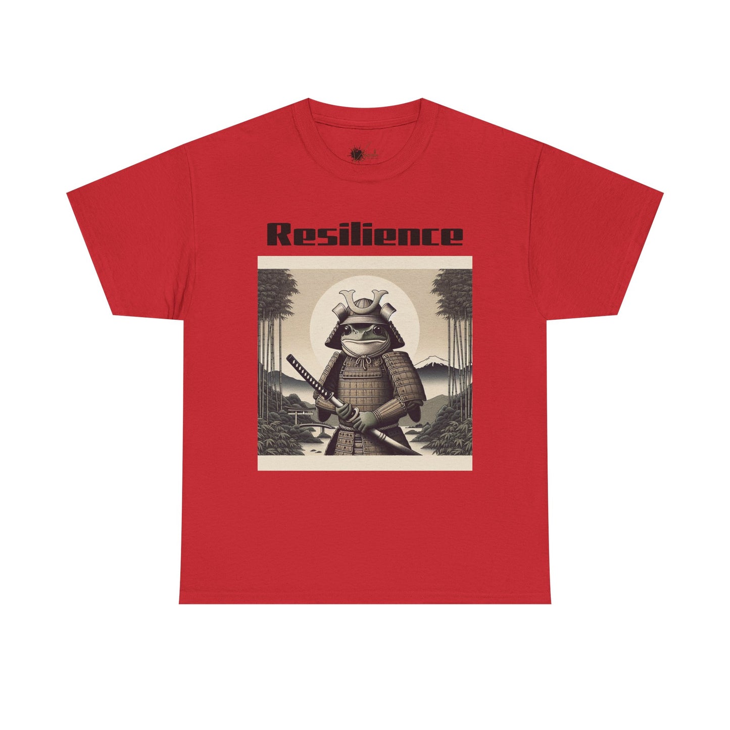 Samurai Resilience Unisex Heavy Cotton Tee | Motivational Graphic Shirt