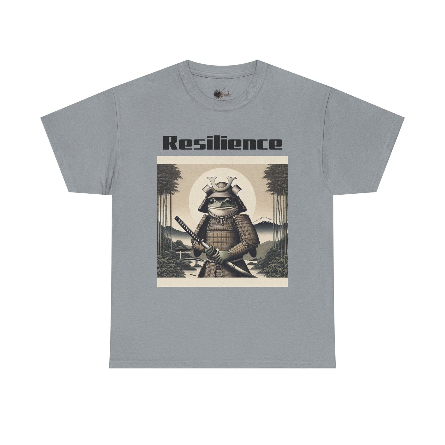 Samurai Resilience Unisex Heavy Cotton Tee | Motivational Graphic Shirt