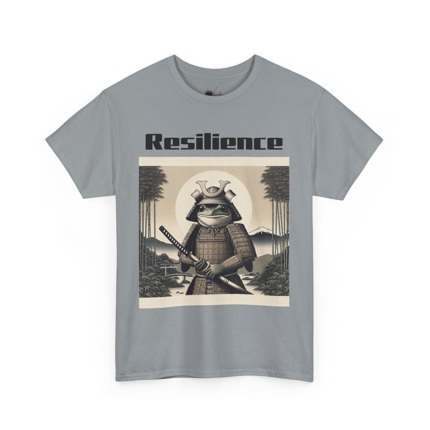 Samurai Resilience Unisex Heavy Cotton Tee | Motivational Graphic Shirt