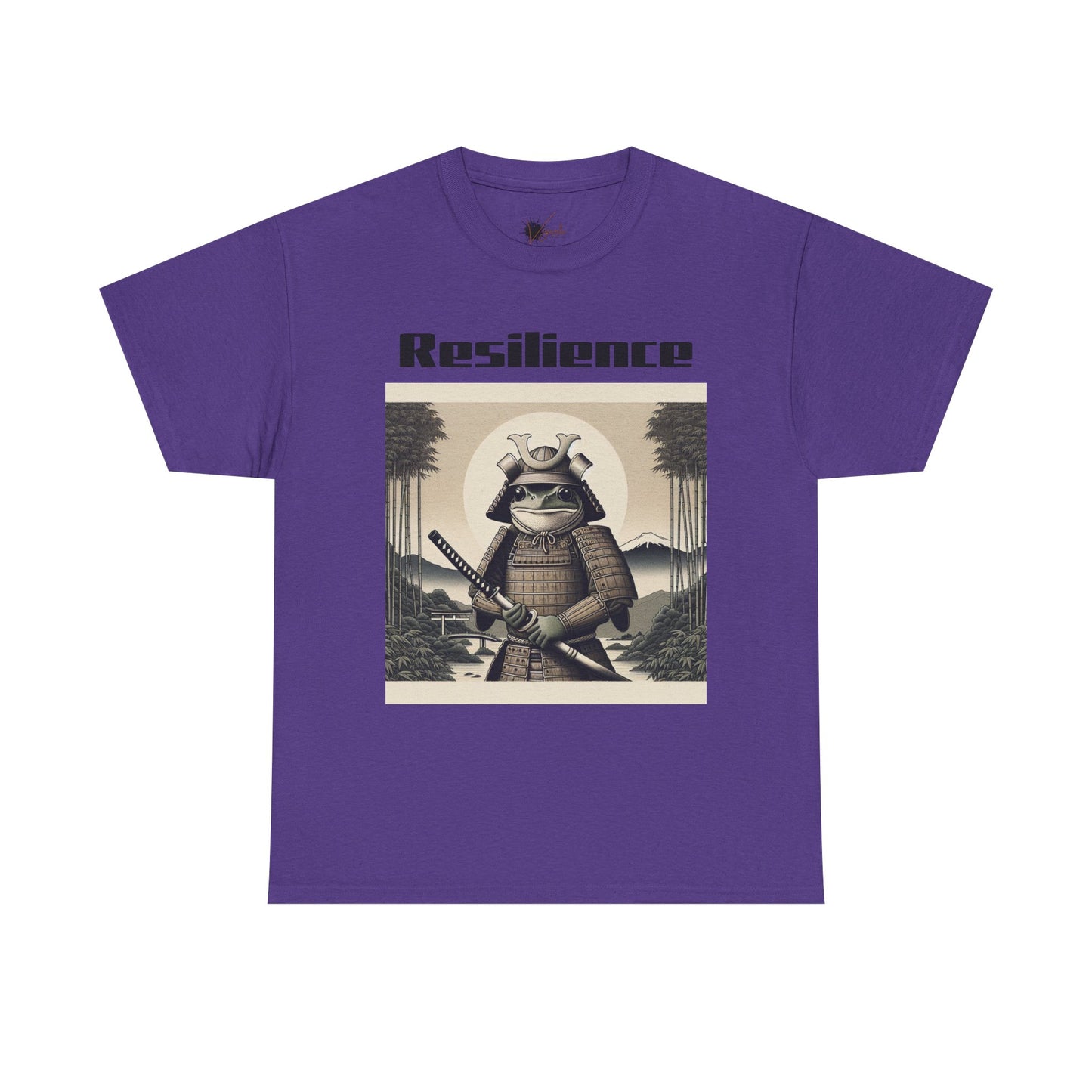 Samurai Resilience Unisex Heavy Cotton Tee | Motivational Graphic Shirt