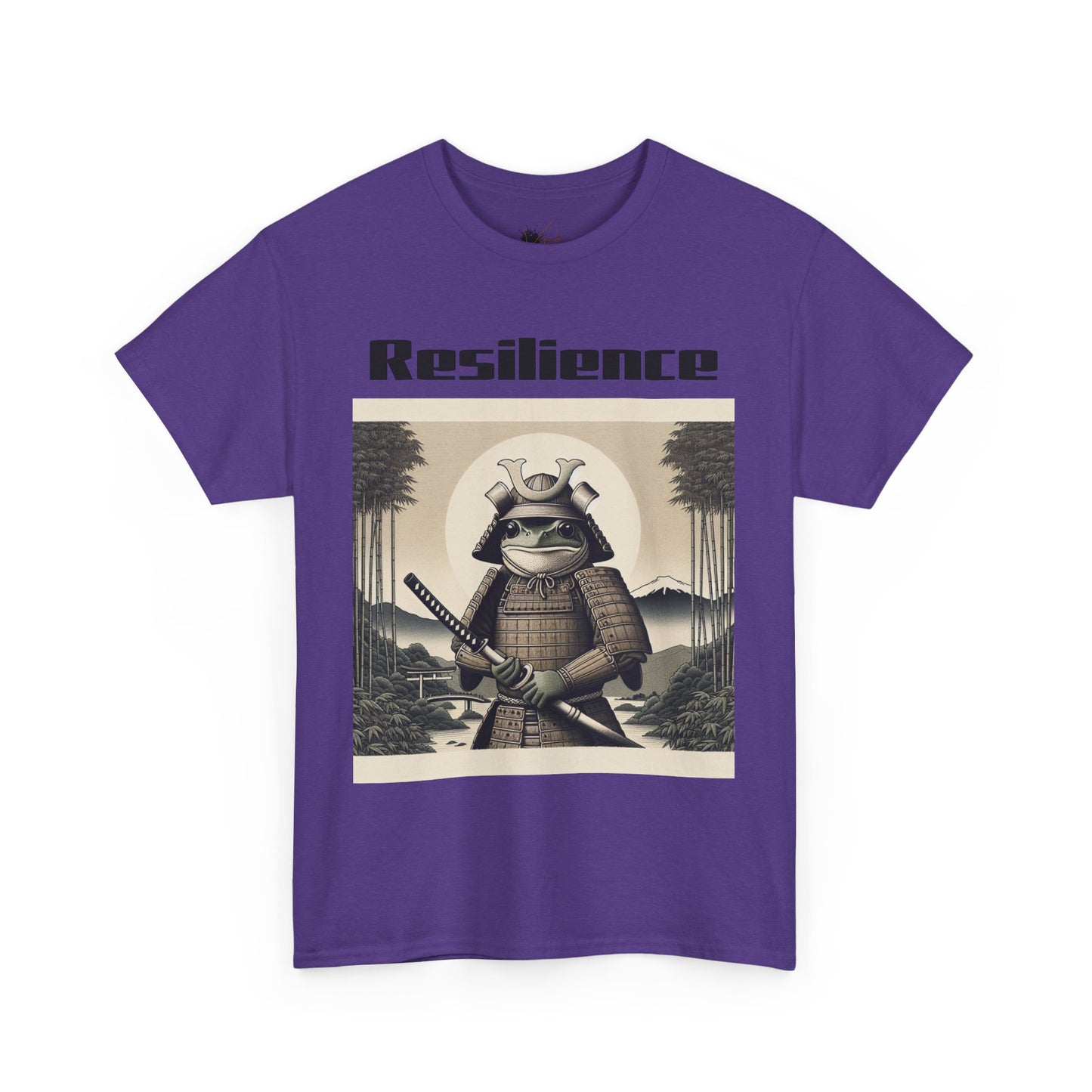 Samurai Resilience Unisex Heavy Cotton Tee | Motivational Graphic Shirt