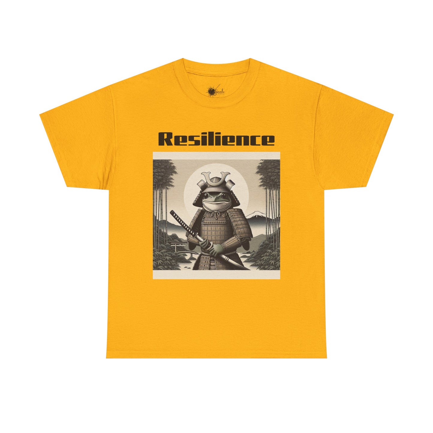 Samurai Resilience Unisex Heavy Cotton Tee | Motivational Graphic Shirt