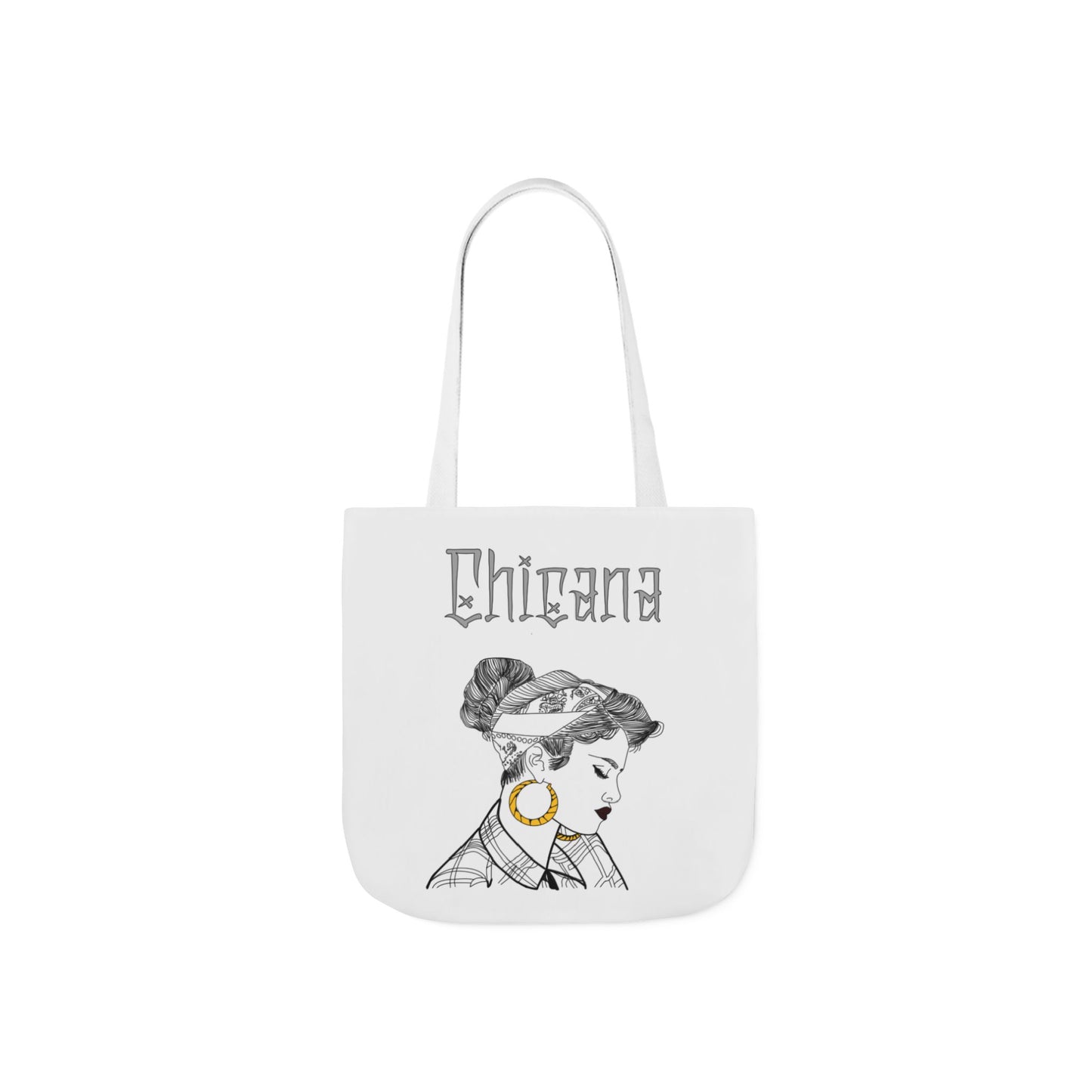 Chicana Canvas Tote Bag - Stylish Eco-Friendly Carryall for Fashion Lovers, Art Enthusiasts, Gifts for Her, Everyday Use
