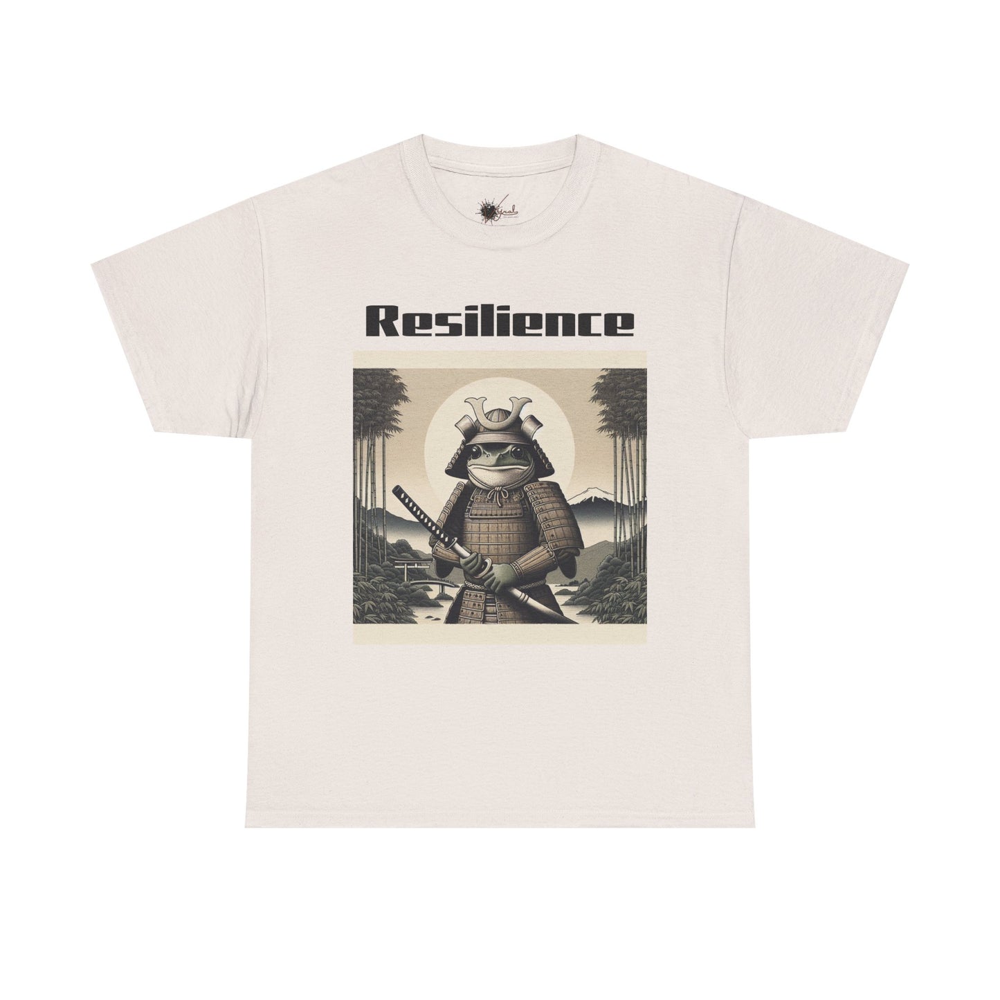 Samurai Resilience Unisex Heavy Cotton Tee | Motivational Graphic Shirt